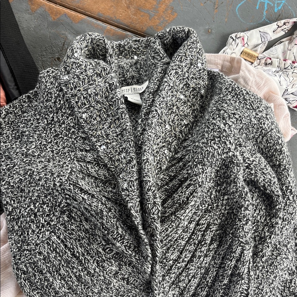 White House Black Market Monochrome Knit Sweater